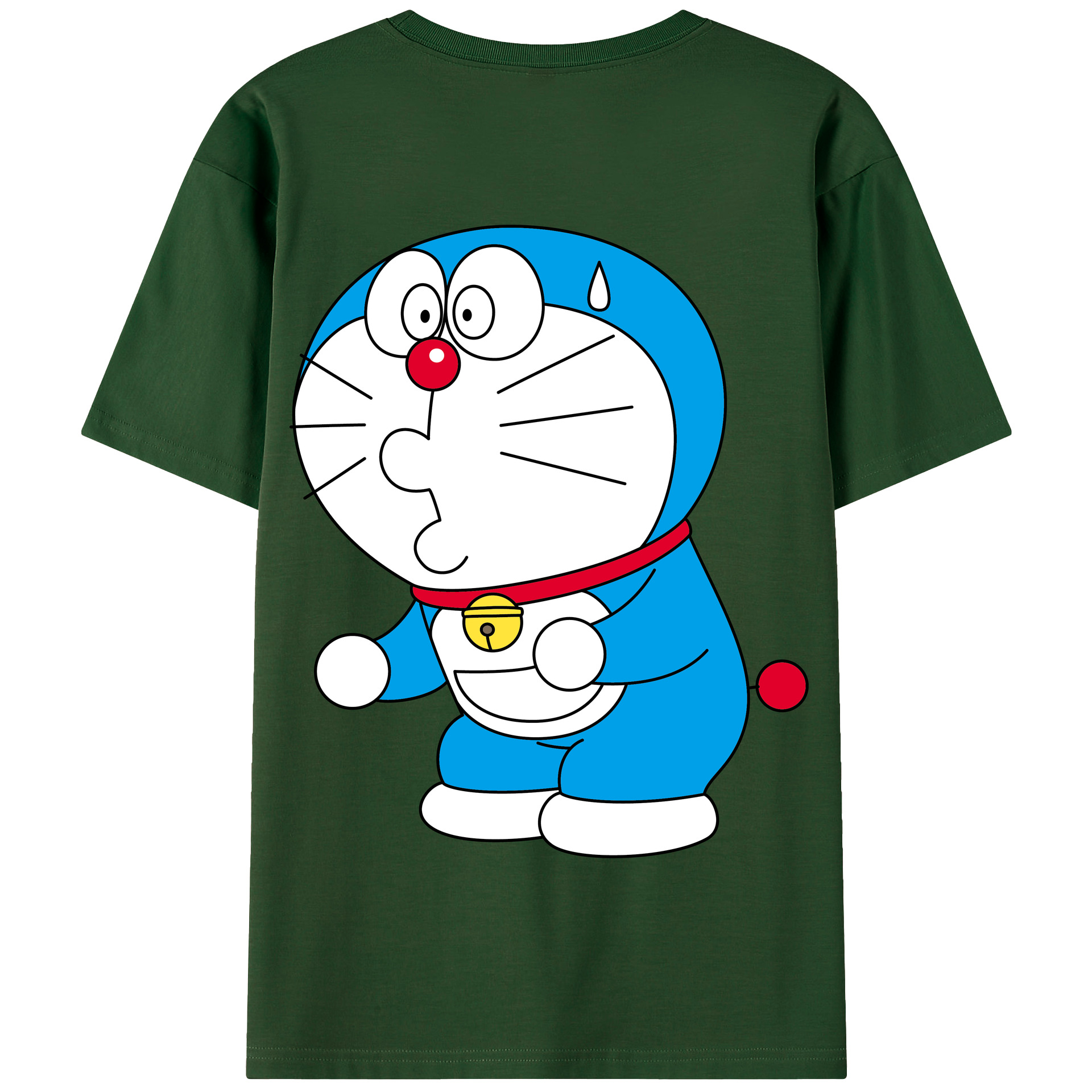 （画像用） ドラえもん Doraemon 綿100％半袖Tシャツ（背面プリント）